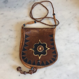Vintage Handcrafted Leather crossbody‎ purse